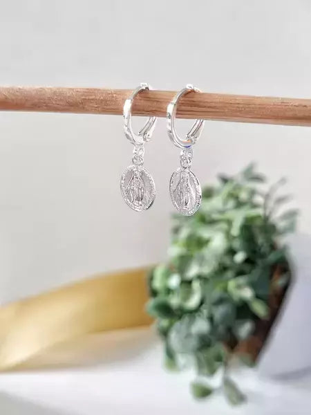 Brinco Nossa Senhora das Graças - Feminino Prata