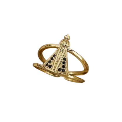 Anel Nossa Senhora Feminino - Dourado