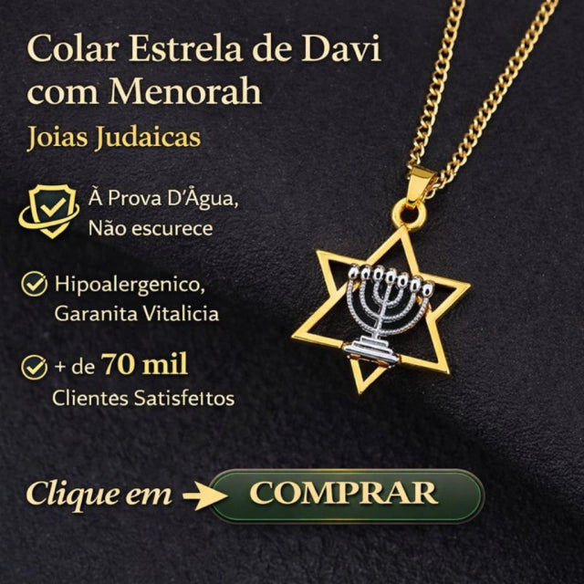 Colar Estrela de Davi