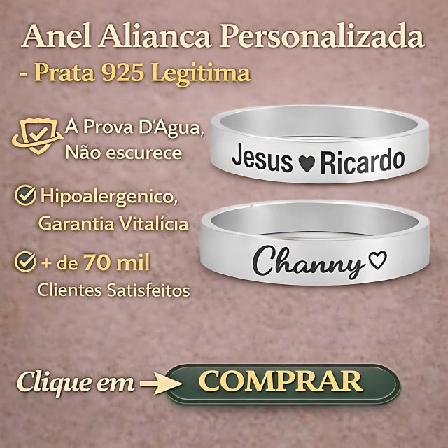 Aliança Personalizada catolica