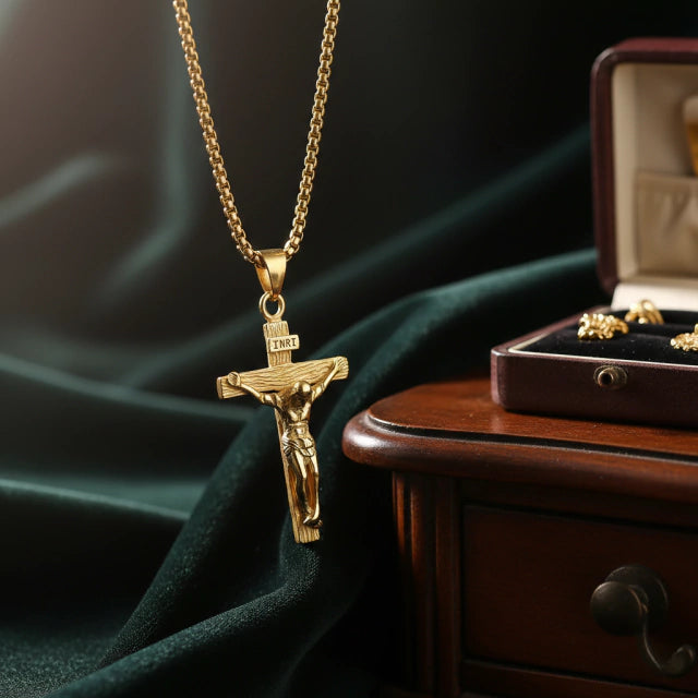 Colar de Jesus Crucifixo 