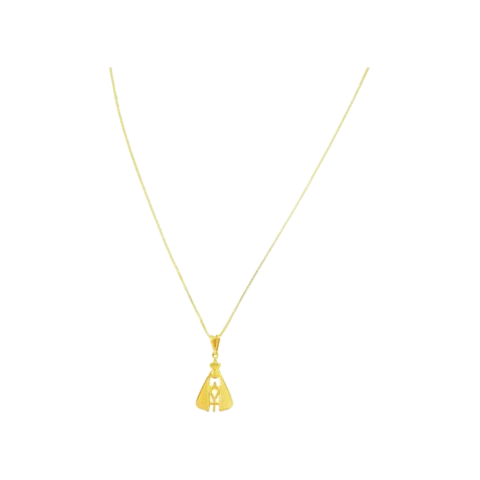 Colar Nossa Senhora - Dourado Feminino