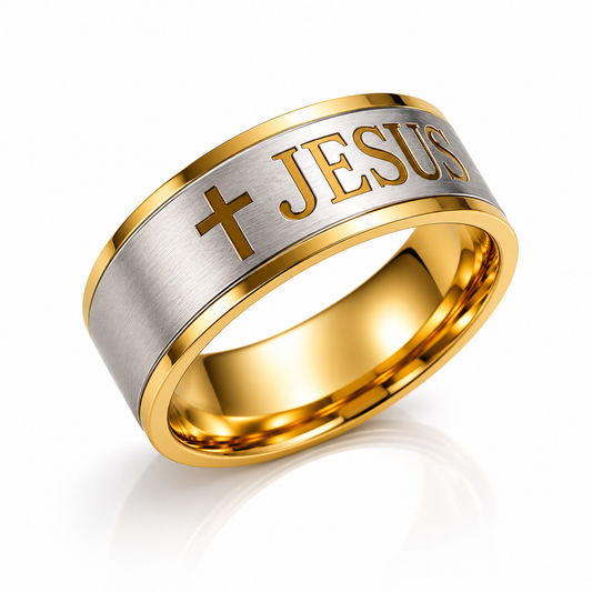 Anel Cristão de Jesus - Ouro
