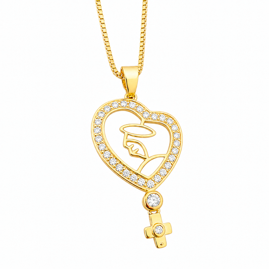 Corrente Feminina Nossa Senhora - Em Ouro