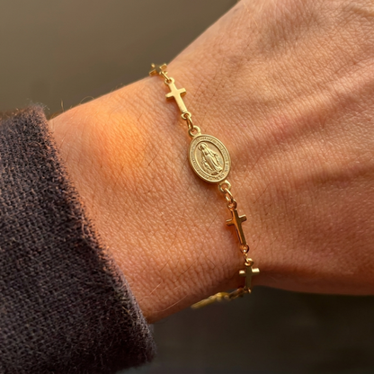pulseira católica maria mae de deus