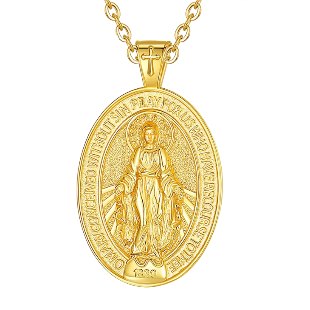 Colar Nossa Senhora Aparecida - Prata Esterlina 925 