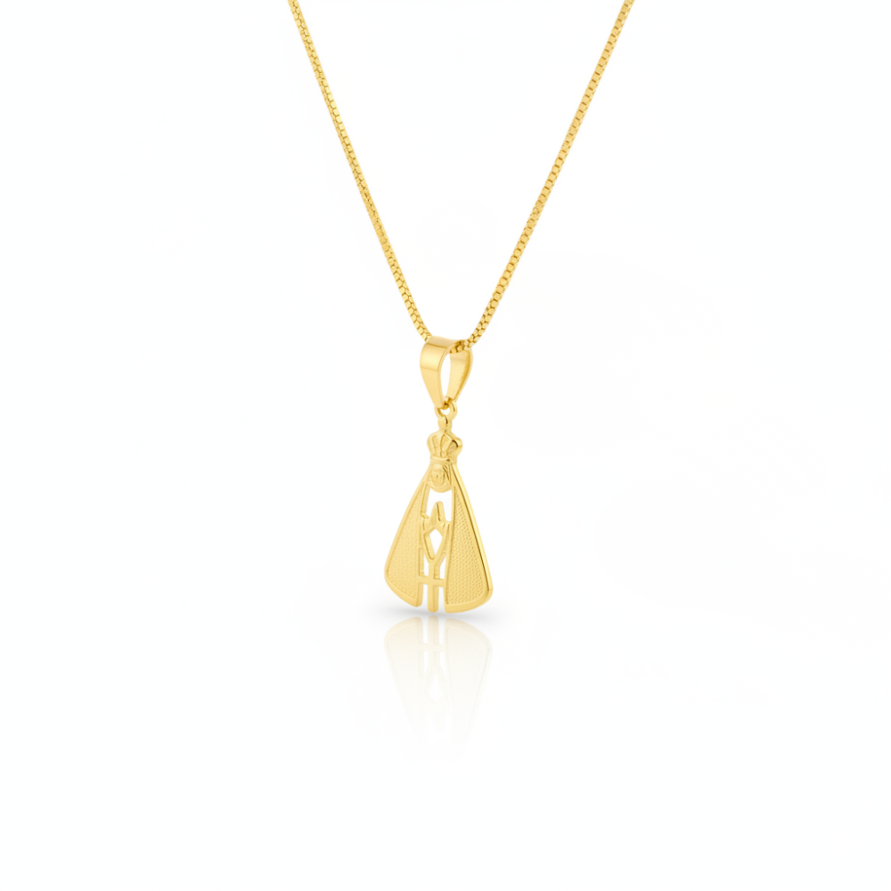 Colar Nossa Senhora - Dourado Feminino