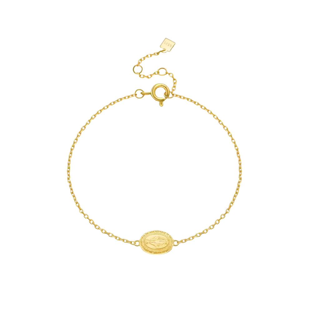 Pulseira Delicada Nossa Senhora - Em Ouro