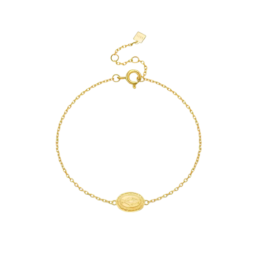 Pulseira Delicada Nossa Senhora - Em Ouro