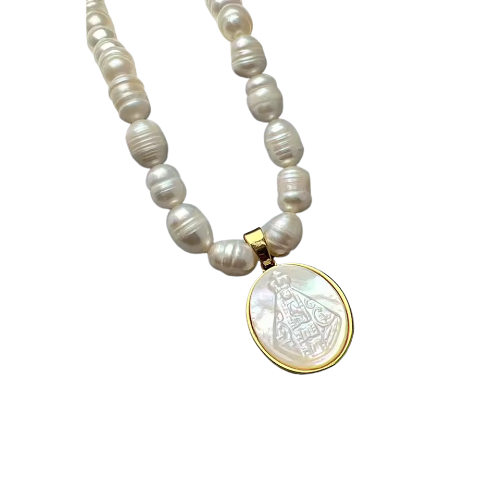 Colar de Pérolas Feminino - Nossa Senhora Aparecida