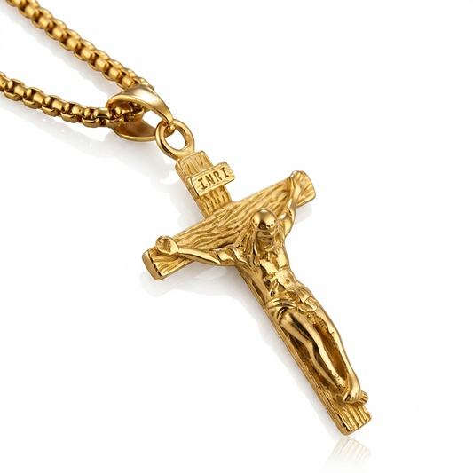 Colar de Jesus Cristo com Crucifixo Cruz