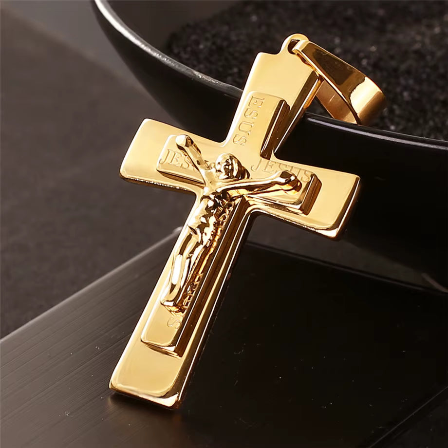 Colar Masculino Jesus em ouro