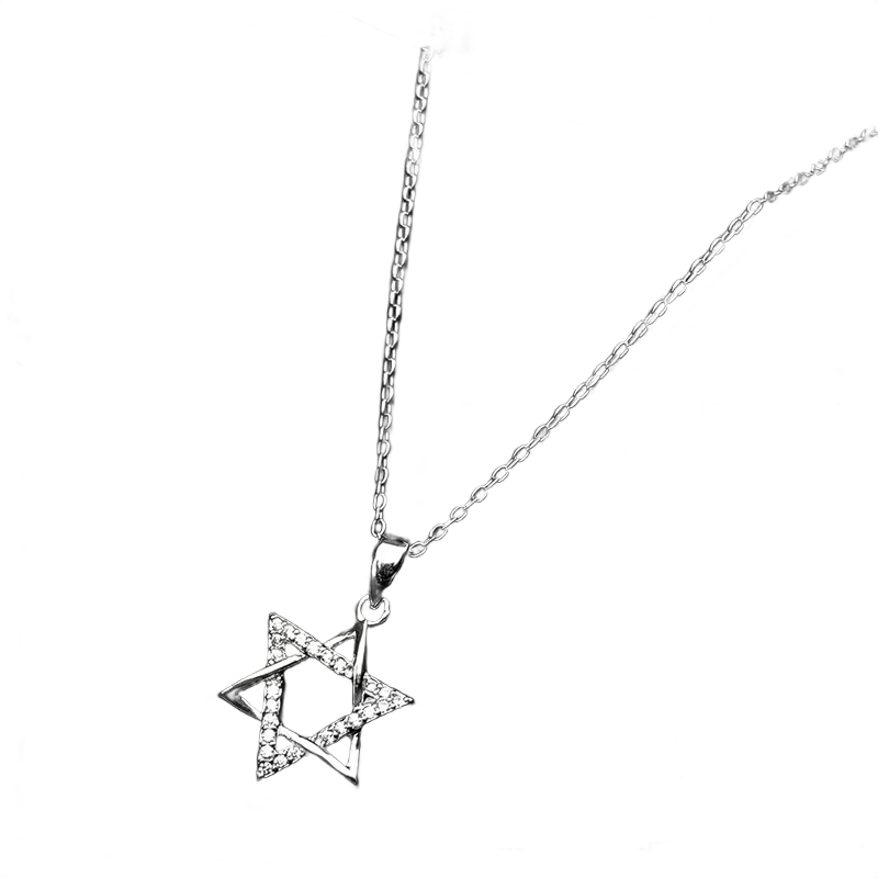 Colar Feminino Estrela de Davi - Prata Esterlina 925