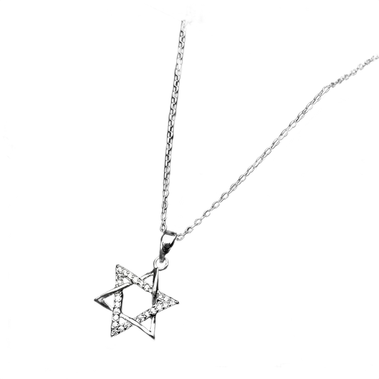 Colar Feminino Estrela de Davi - Prata Esterlina 925