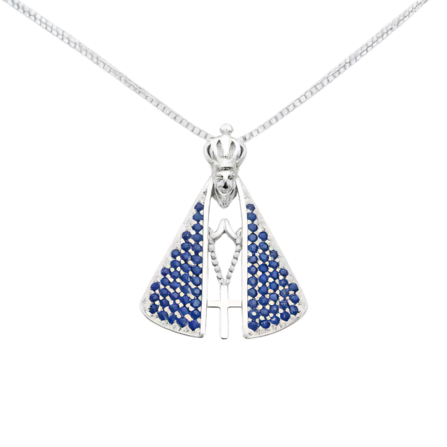 Colar Nossa Senhora - Ouro e Prata