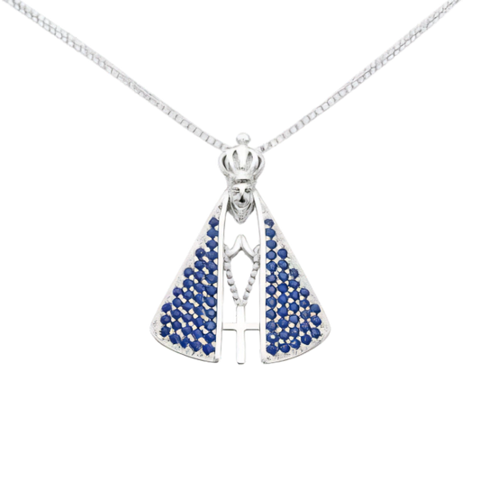 Colar Nossa Senhora - Ouro e Prata