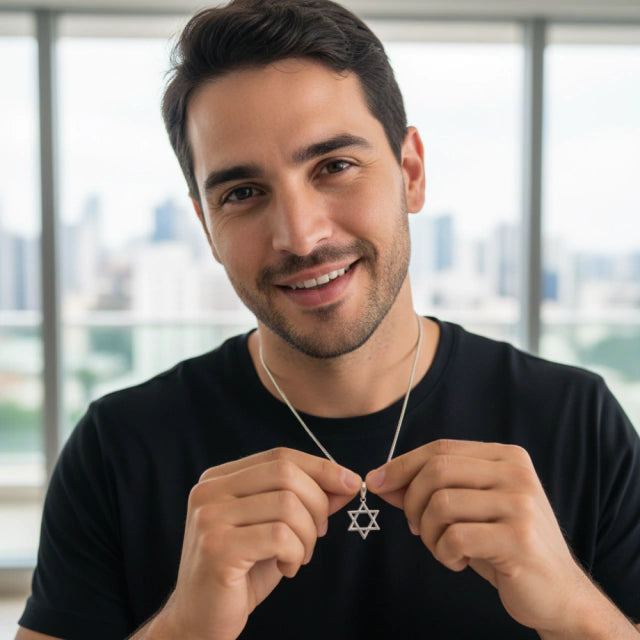 corrente prata masculina