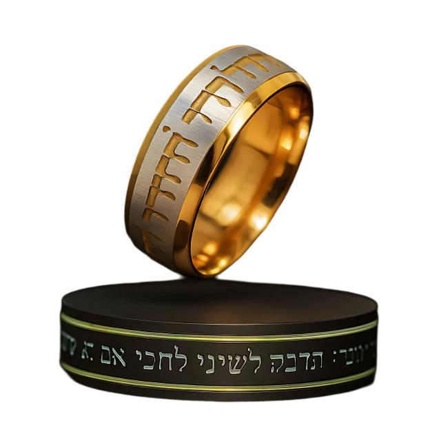 Conjunto Anel Judaico + Pulseira - Importados De Israel