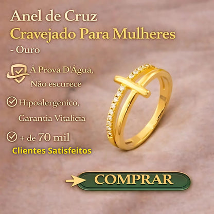 anel cruz cristão