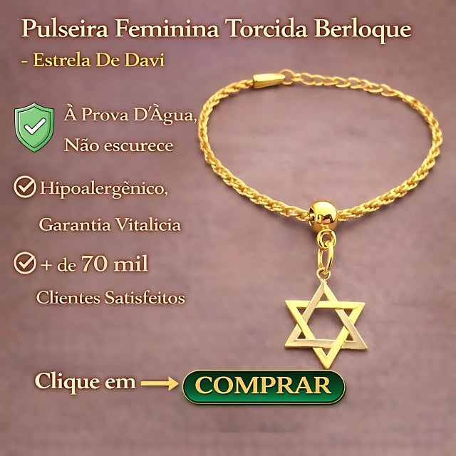 pulseira berloque feminina