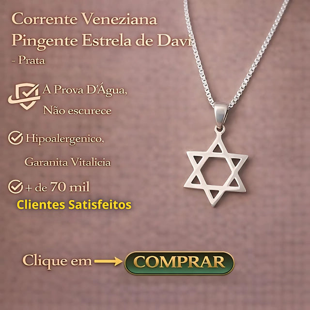 Corrente Veneziana Estrela De Davi