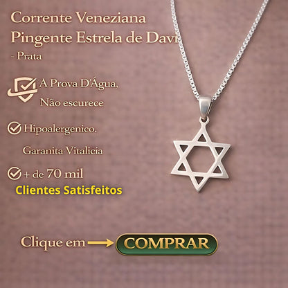 Corrente Veneziana Estrela De Davi