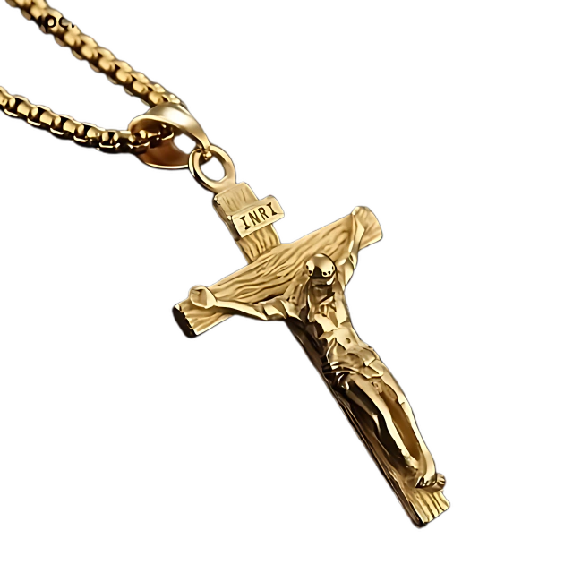 Colar de Jesus Cristo com Crucifixo Cruz